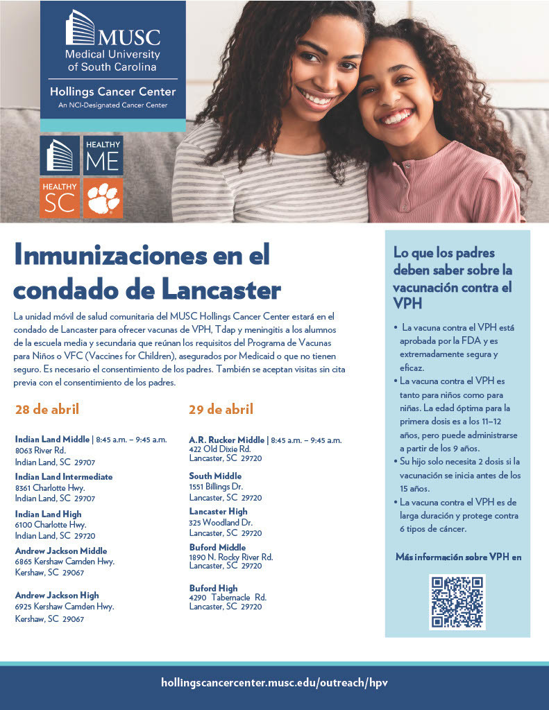 Spanish Version - MUSC Immunization VAX VAN