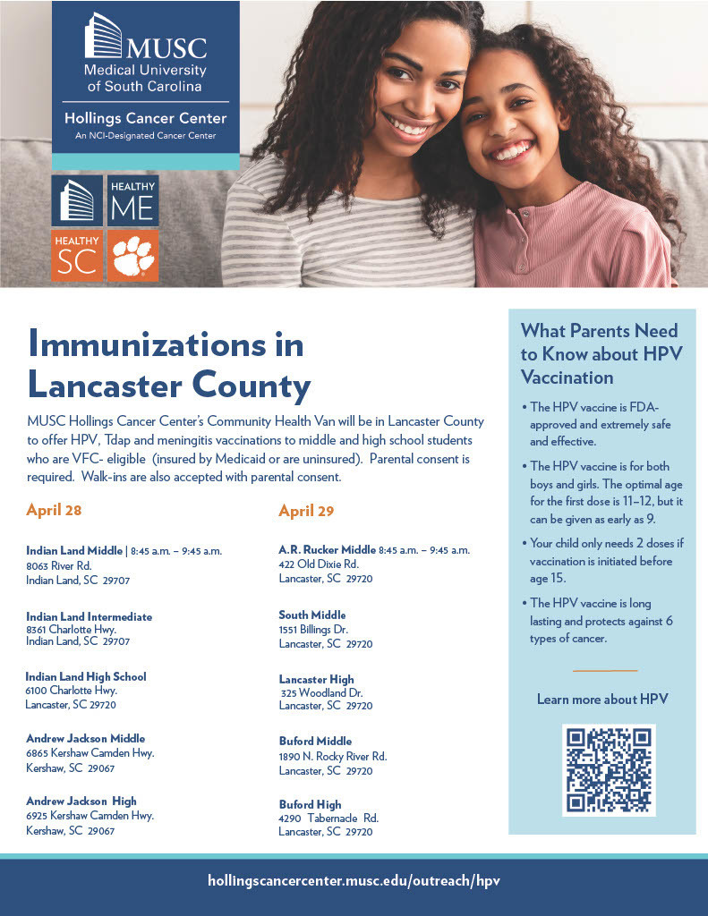 English Version - MUSC Immunization VAX VAN