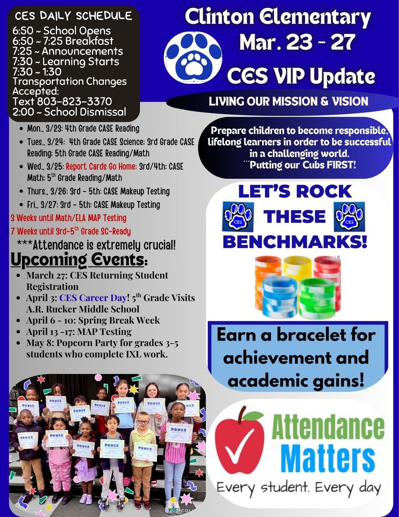 CES Parent & Family Update Mar. 23 - 27