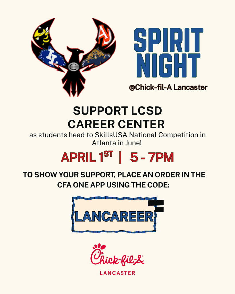 LCSDCC CFA Spirit Night Flyer