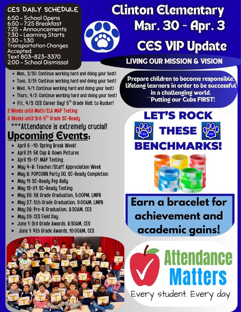 CES Parent & Family Update Mar. 30 - Apr. 3