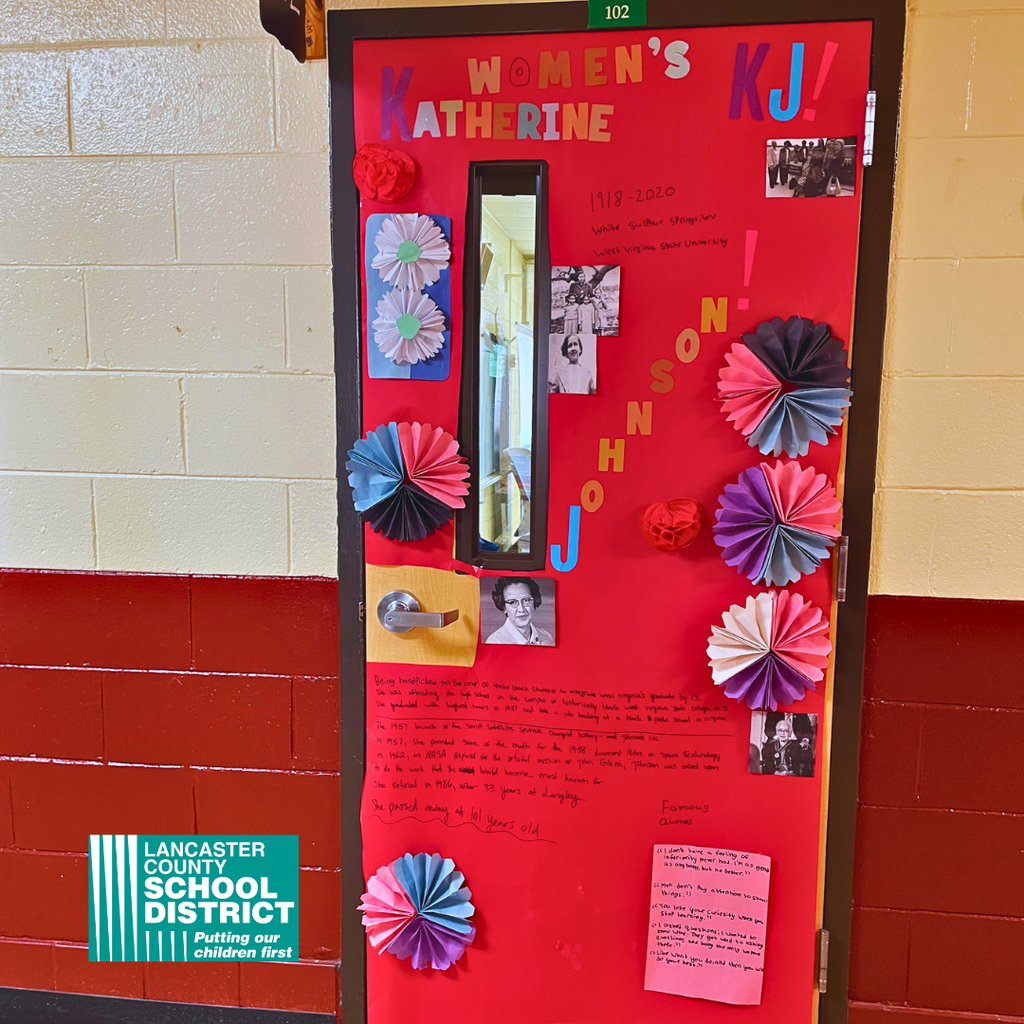 Barr Street Learning Center March Womens History Month Door Competition
