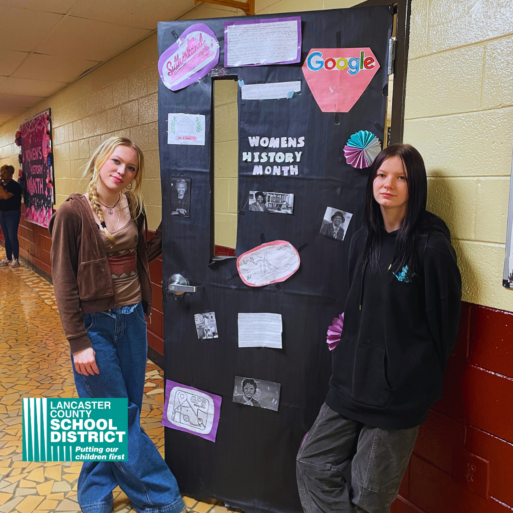 Barr Street Learning Center March Womens History Month Door Competition