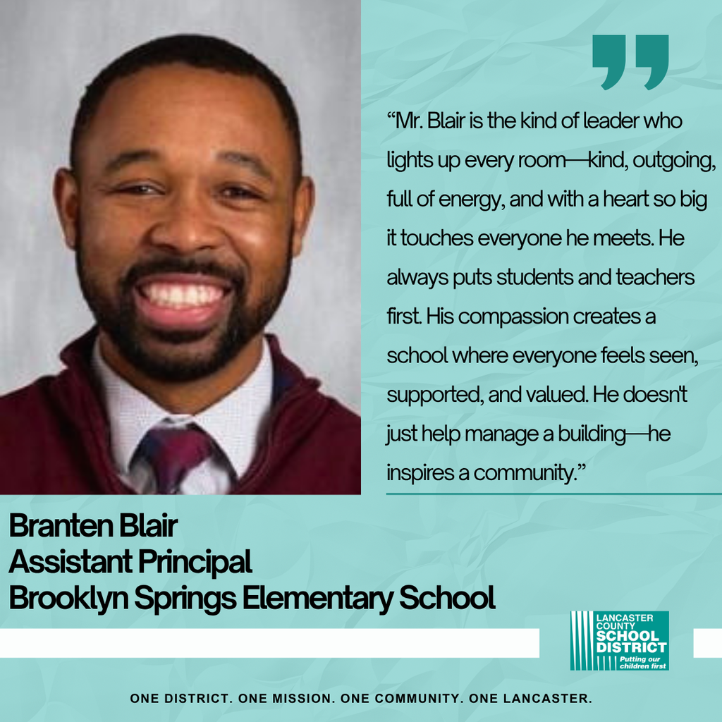 Assistant Principal Week -Branten Blair