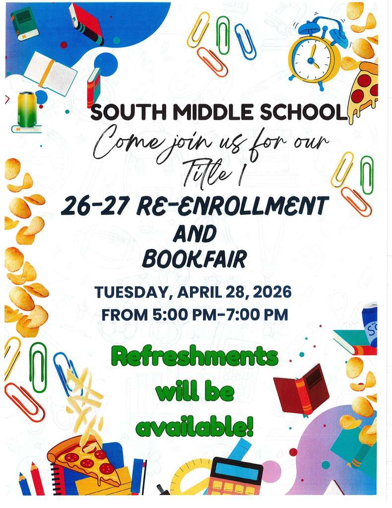 title 1 Re-enrollment night flyer english