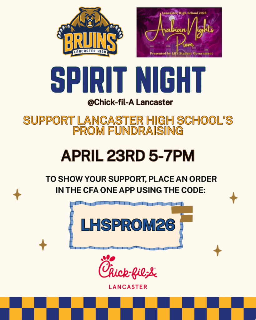 Support our Prom Fundraiser April 23rd