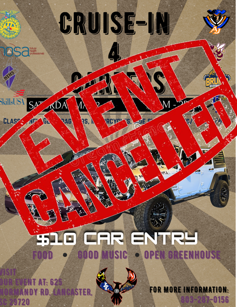 LCSDCC Car Show Canceled Flyer