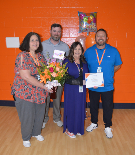 Admin team with Missy Blackmon staff member of the year 