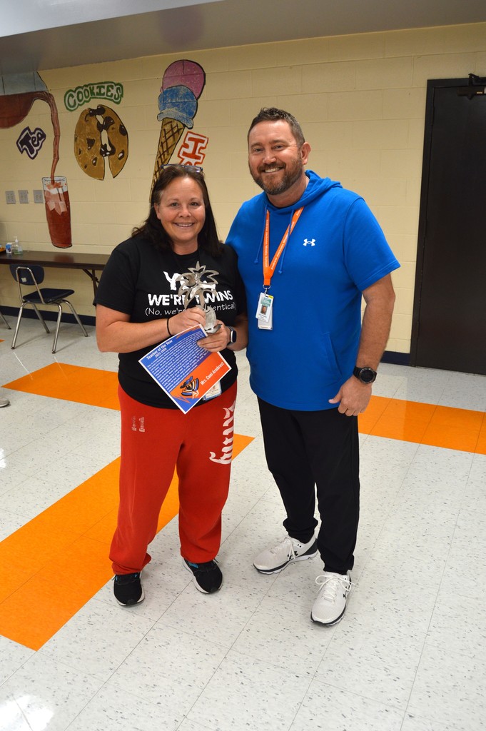Cami Armburst and principal Timmons