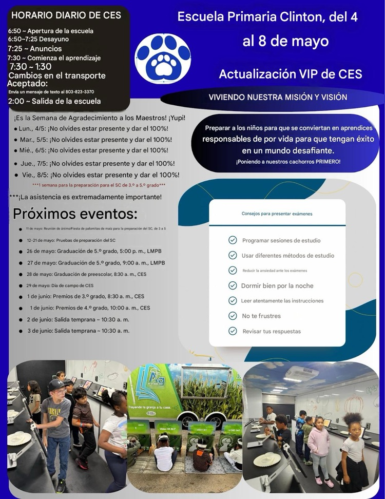 Spanish_CES Parent & Family Update May 4-8