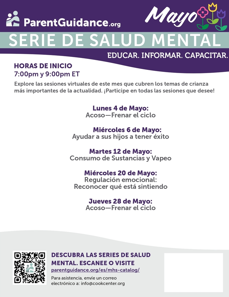 Mental Health Awareness Month Calendar