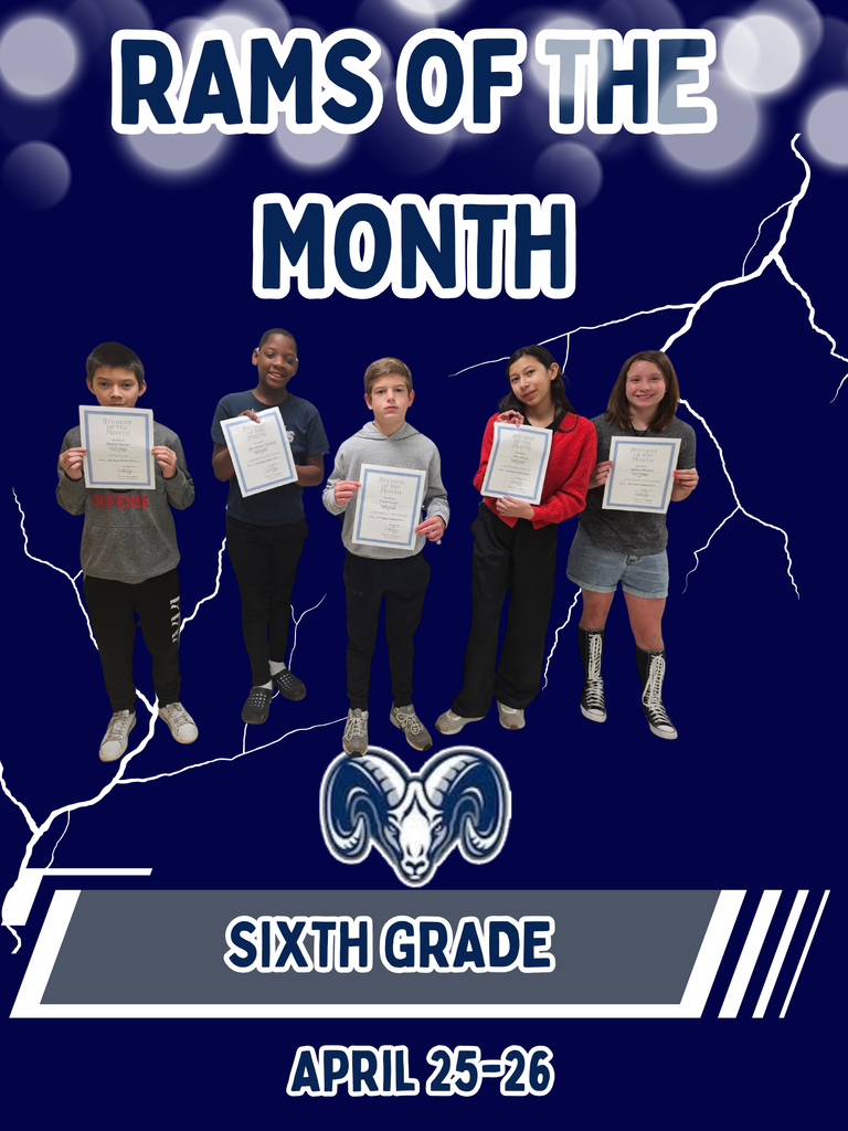 6th Grade Students of the Month