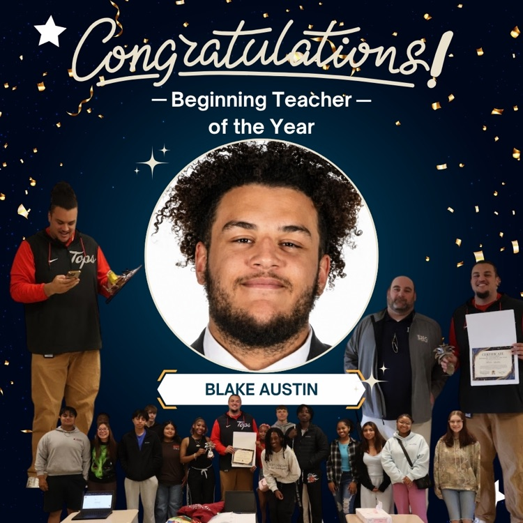 Beginning teacher of the Year Blake Austin
