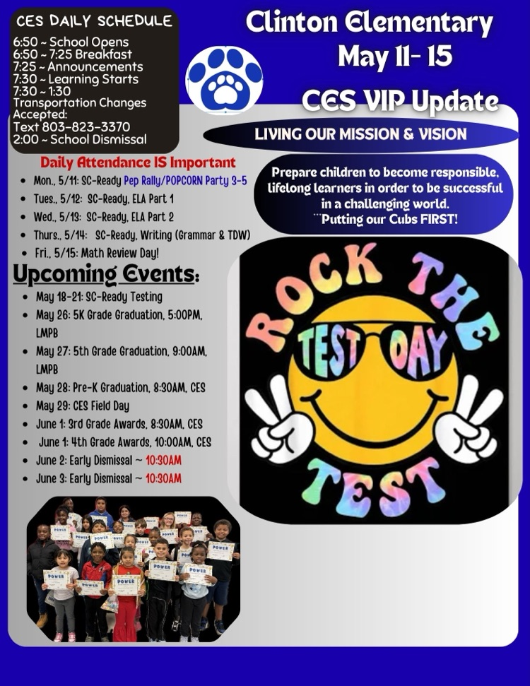 CES Parent Update May 11 - 15