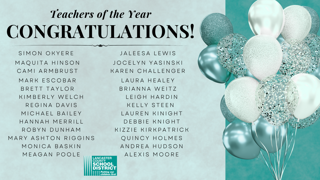Teachers of the Year 2026