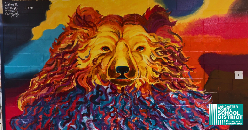 Lancaster High School student mural