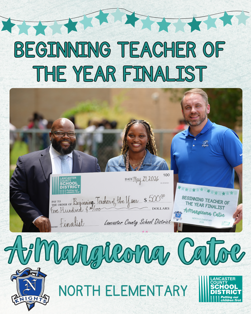 Beginning Teacher of the Year - A'Margieona Catoe - North Elementary