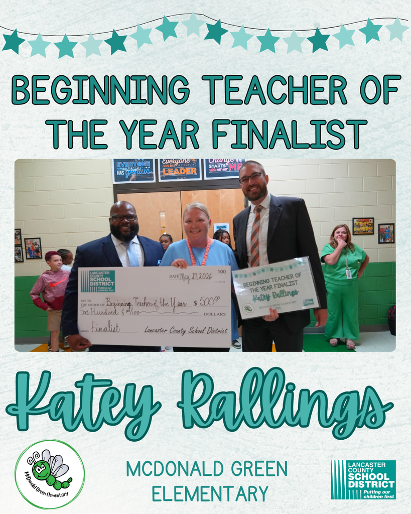 Beginning Teacher of the Year - Katey Rallings - McDonald Green Elementary