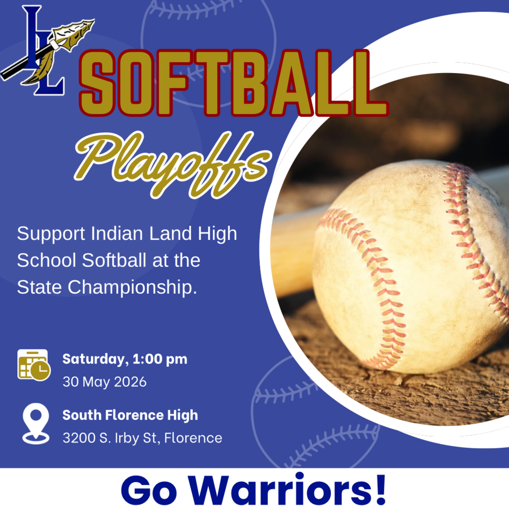 Lady Warriors play state championship game on Saturday, May 30, 2026 at 1:00 pm at South Florence High School 