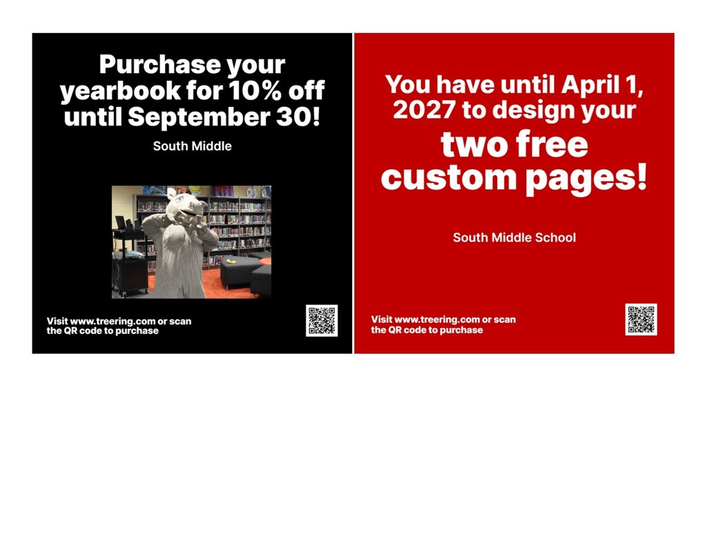 Flyer for 2026-27 Yearbook