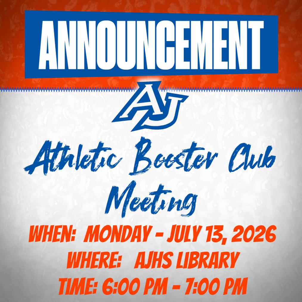 Athletic booster club ad