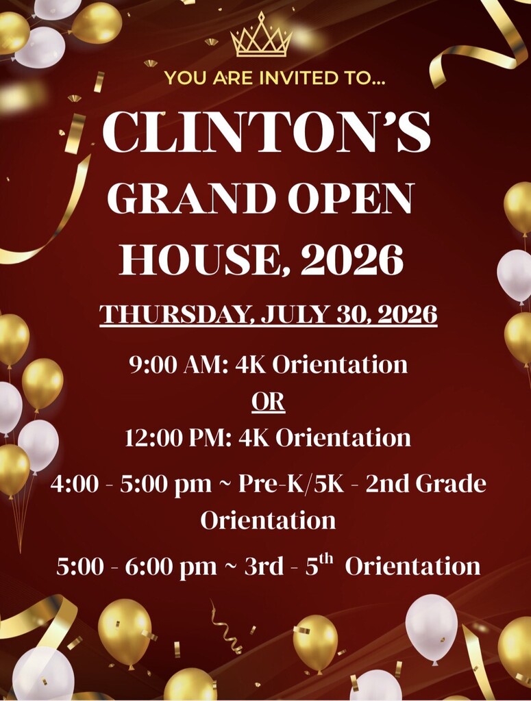 Clinton's Grand Open House 2026