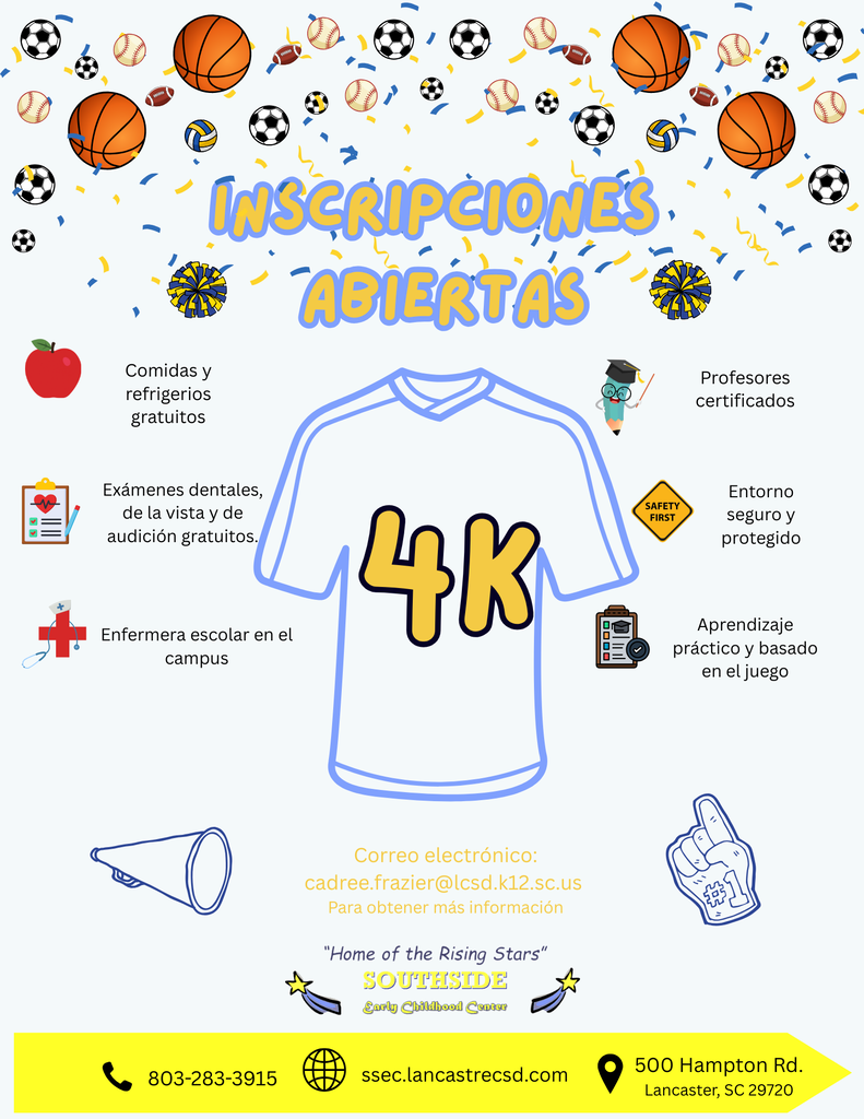 Inscripción para el programa 4K (preescolar para niños de 4 años) para el año escolar 2026-2027