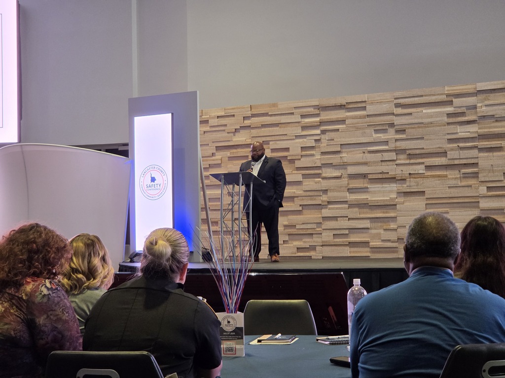 Dr. Williams gives remarks at the Lancaster County Safety Conference