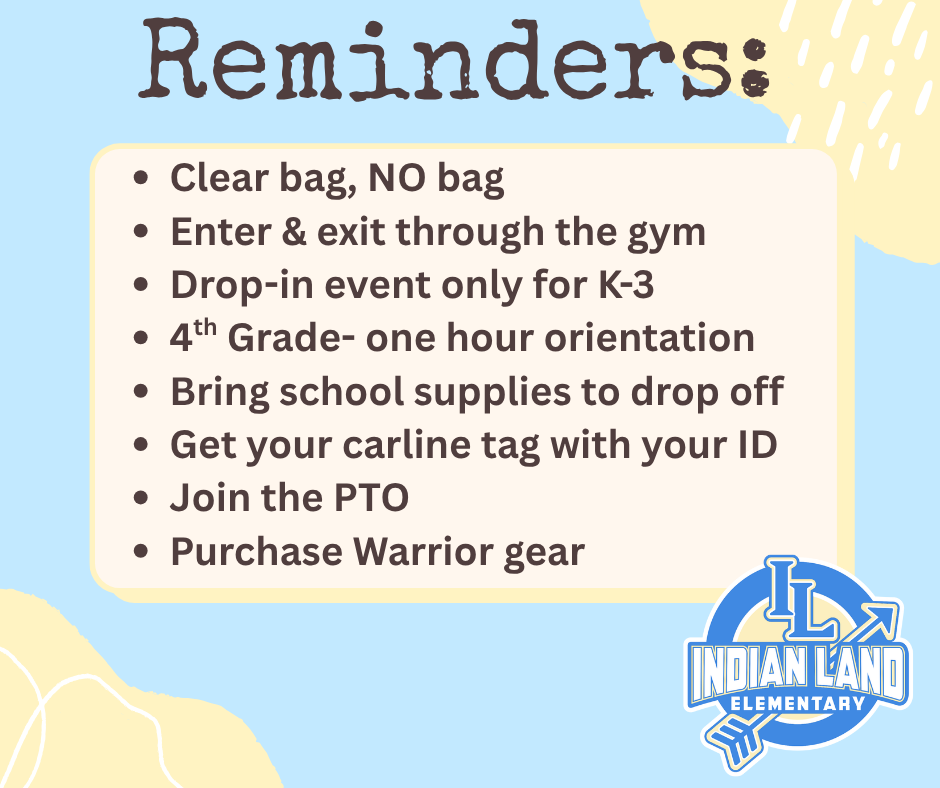 Open House Reminders
