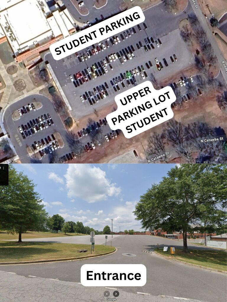 student parking lot
