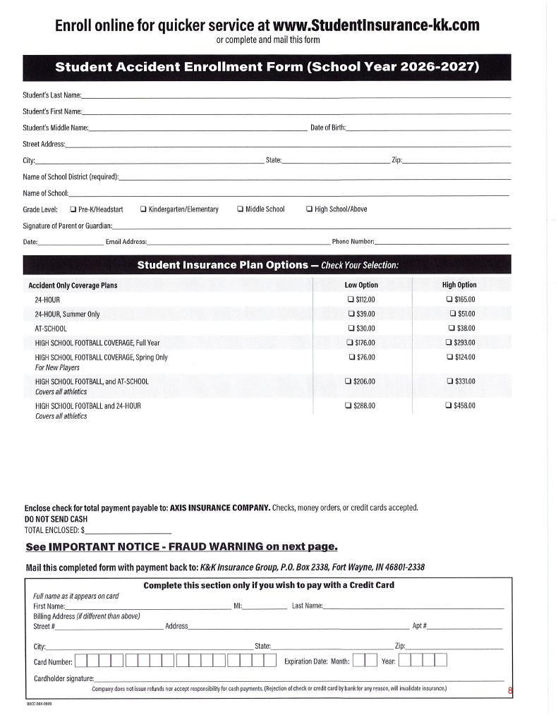 School Accident Insurance