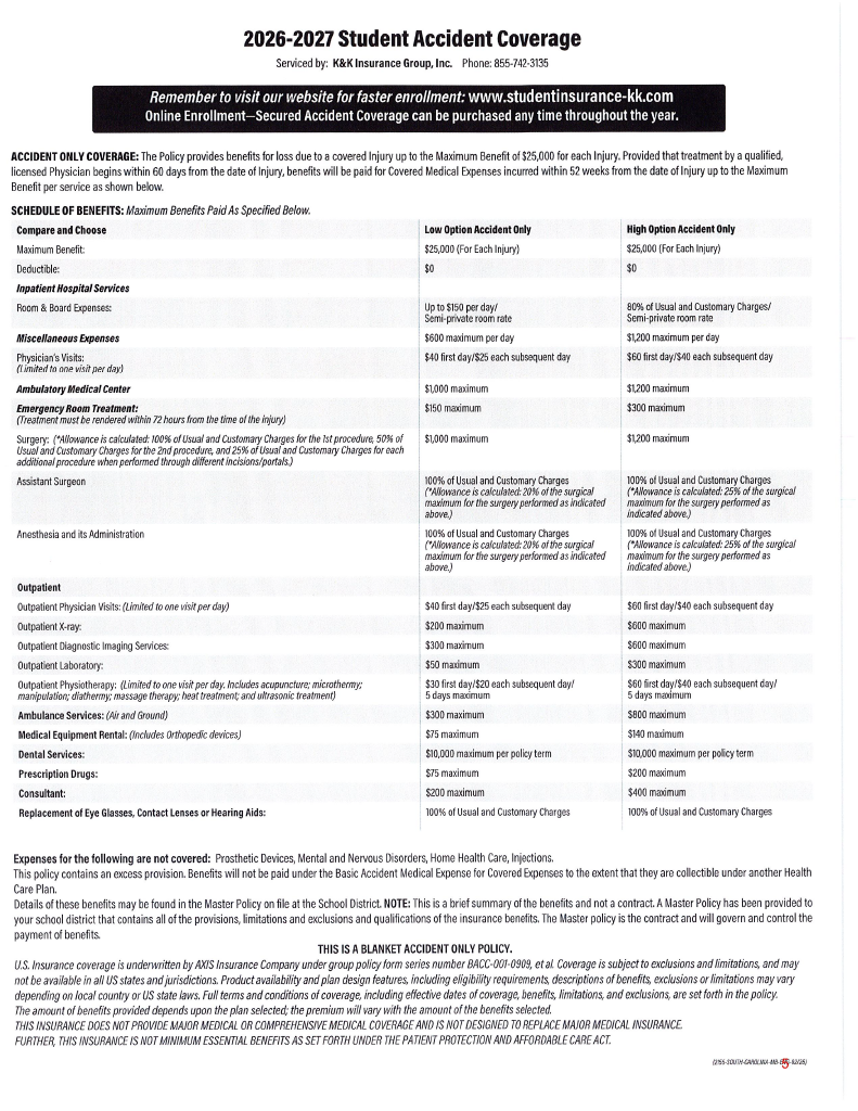 School Accident Insurance