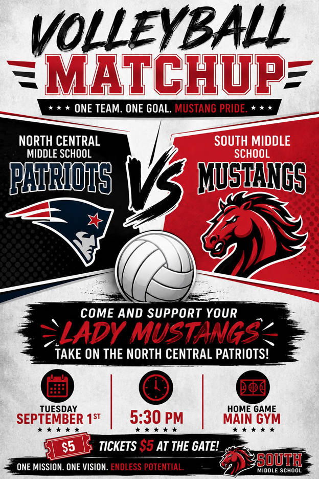 South vs NCMS flyer