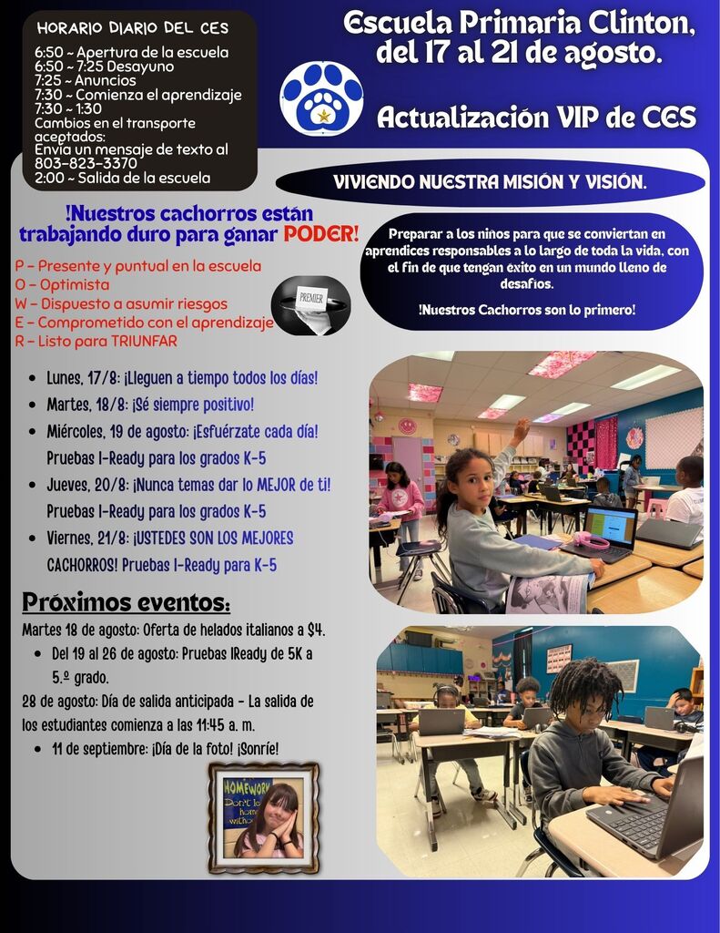 Spanish_CES Parent & Family Update Aug. 17-21