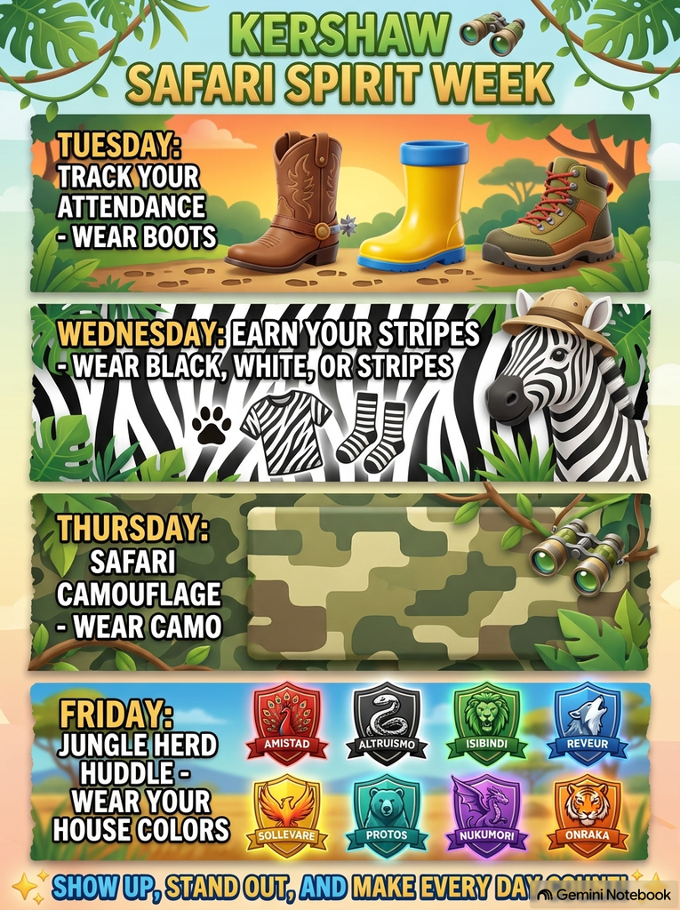 Spirit Week Flyer