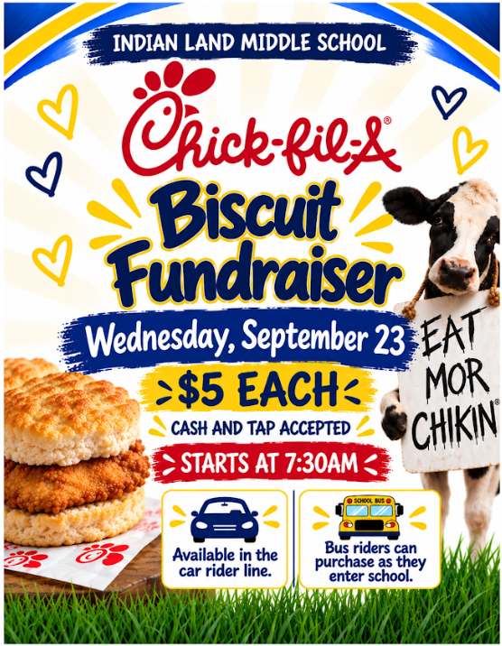 image of chick-fil-a biscuit fundraiser flyer with cows