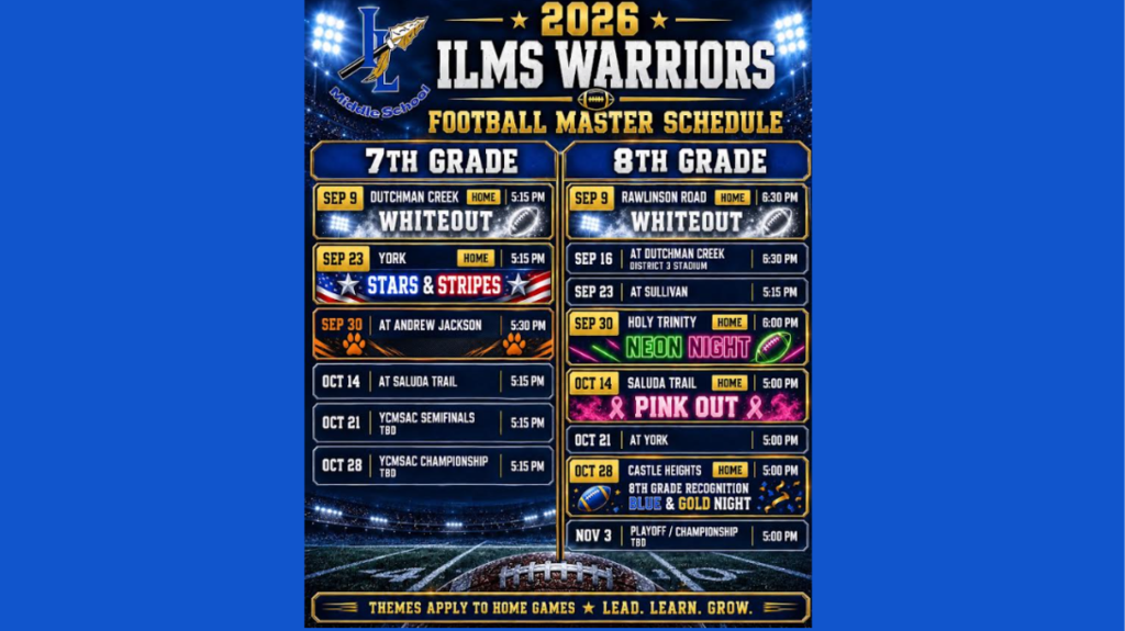 image of football schedule flyer