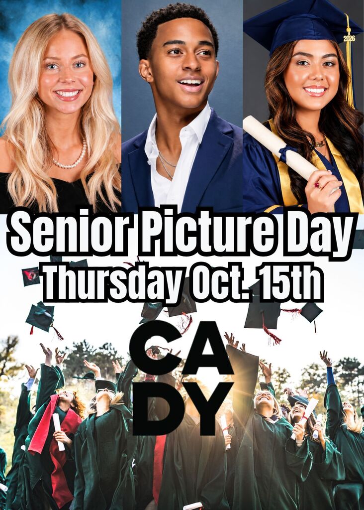 Senior Picture day Oct. 15th