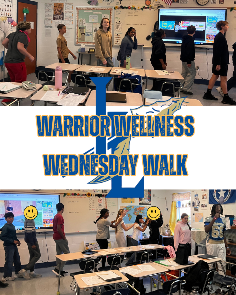 students walking around room