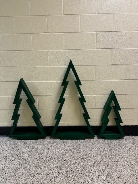 Wooden Christmas trees