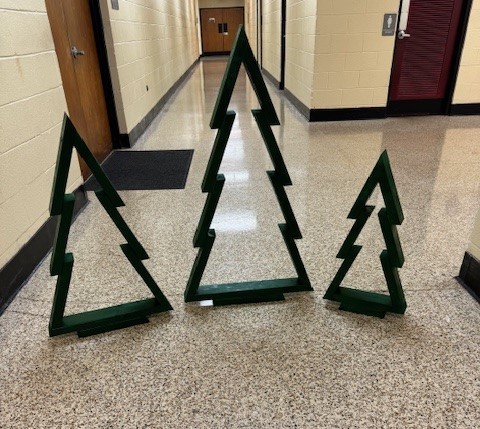 Wooden Christmas trees