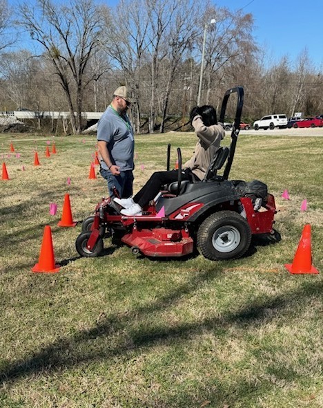 Horticulture Students Mower