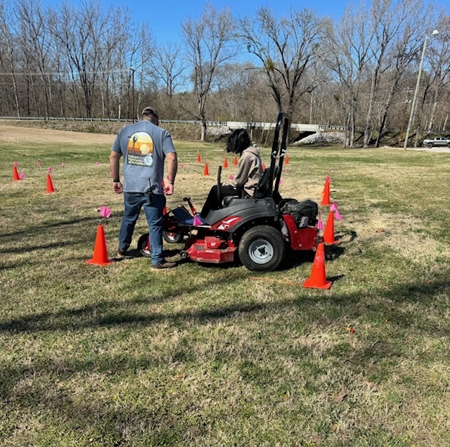 Horticulture Students Mower