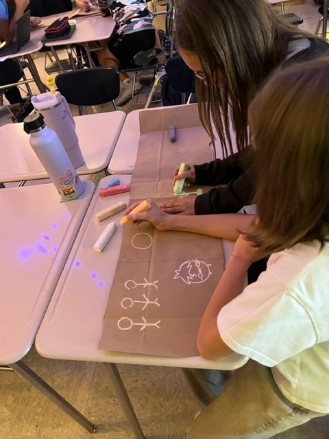 Mrs. Arner's 6th Grade Social Studies Class working on their project