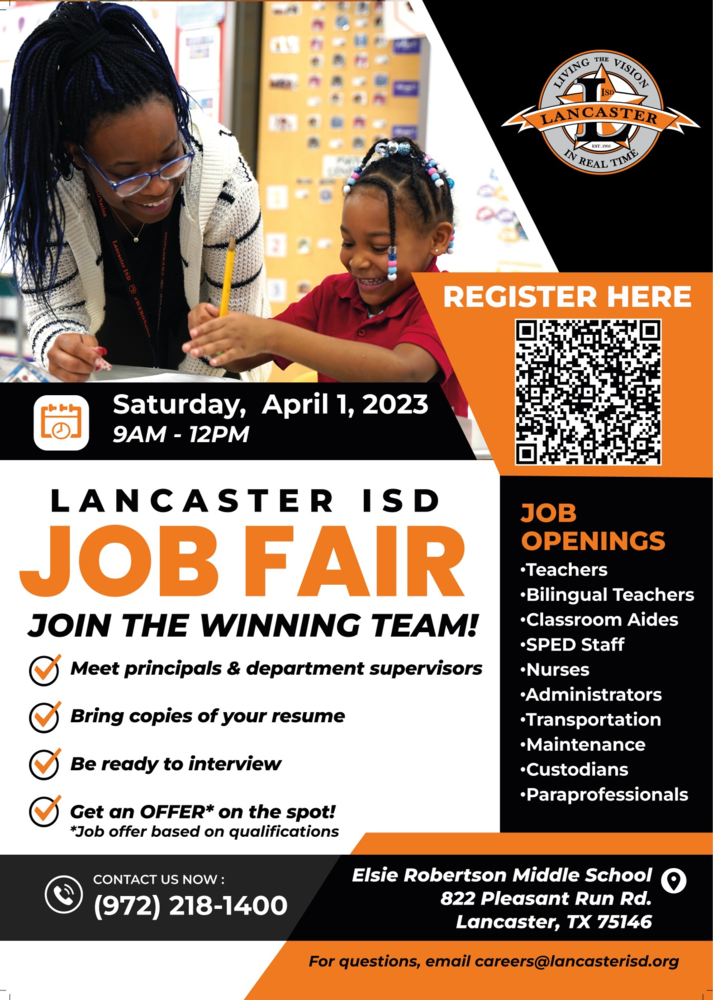 April Job Fair Flyer