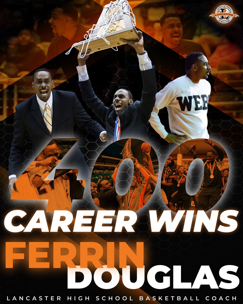 Coach Douglas 400 Wins Graphic