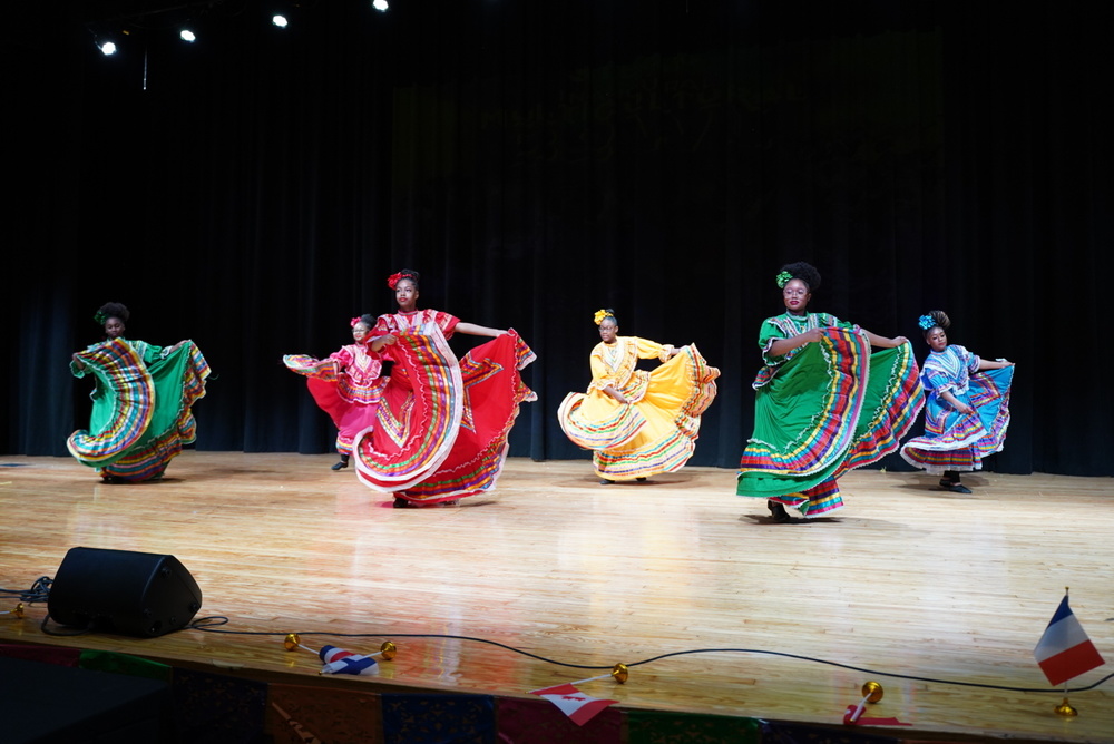 five Dancers on stage