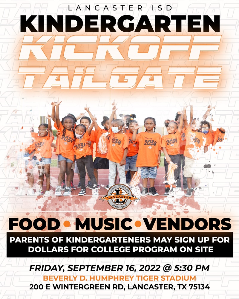 Kindergarten Kickoff Tailgate Flyer