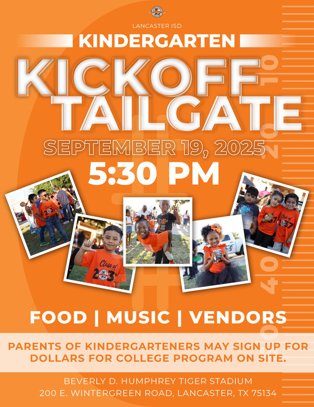 Kindergarten Kickoff Tailgate 2025