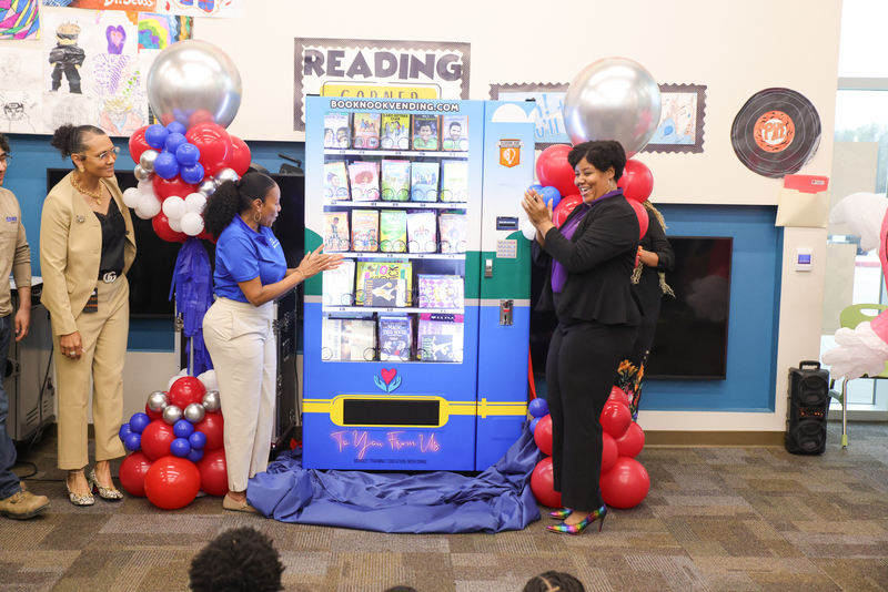 Book Vending Machine at Pleasant Run Elementary